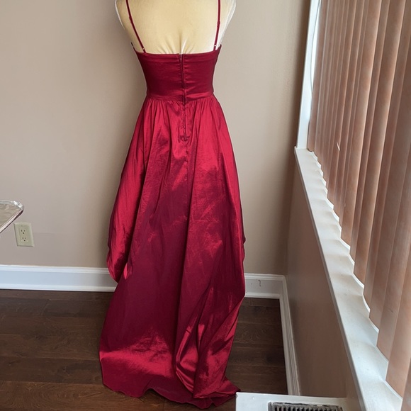 B Darlin hi lo dress burgundy Sz 5/6 - Picture 7 of 7
